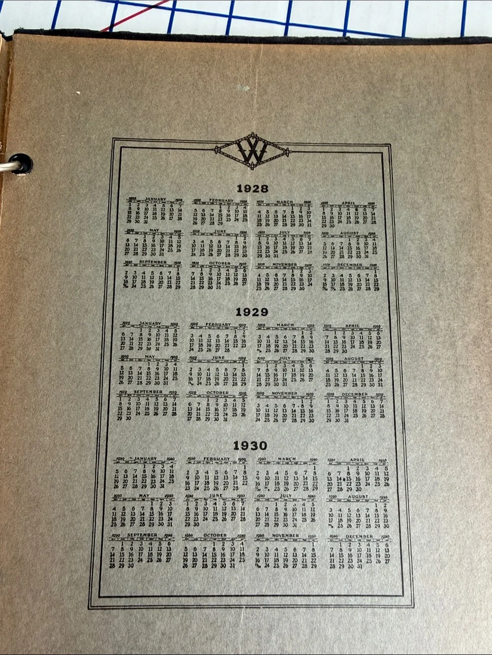 1934 Home Economics Notebook Table Setting & Service Domestic Science Etiquette